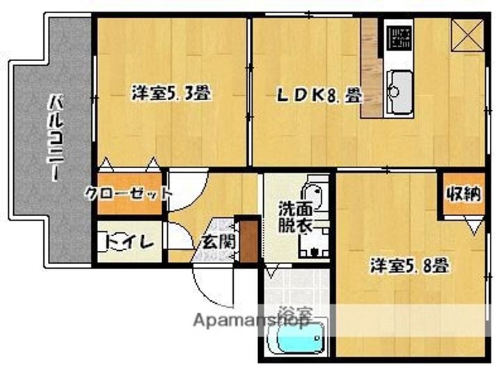 サンラーク次郎丸の間取り