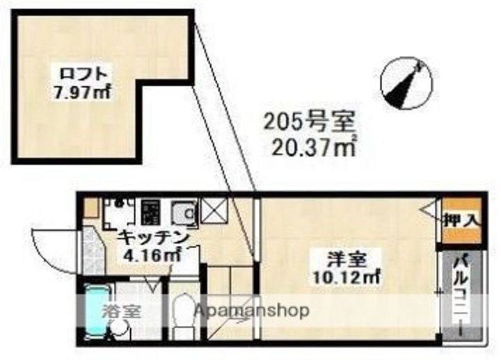 ルーブル平尾の間取り