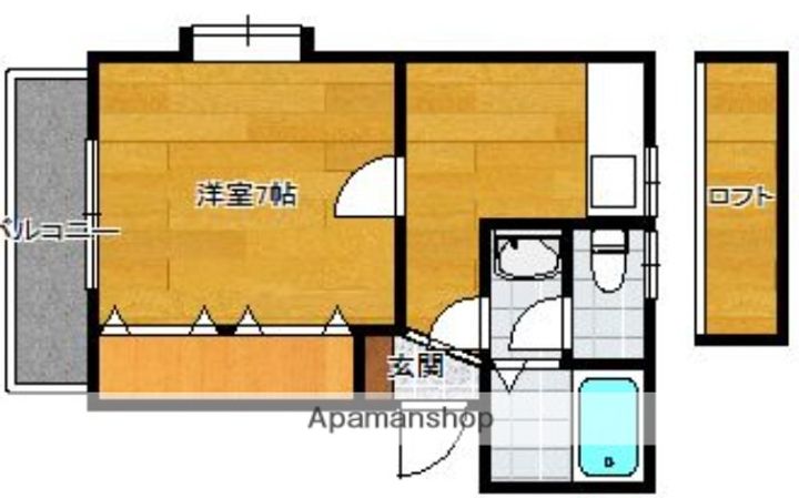 アルカディア南片江Ⅱの間取り