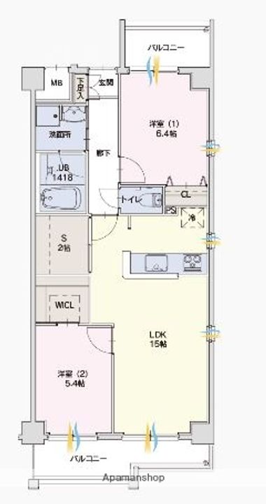 マイプレイス赤坂けやきの杜の間取り