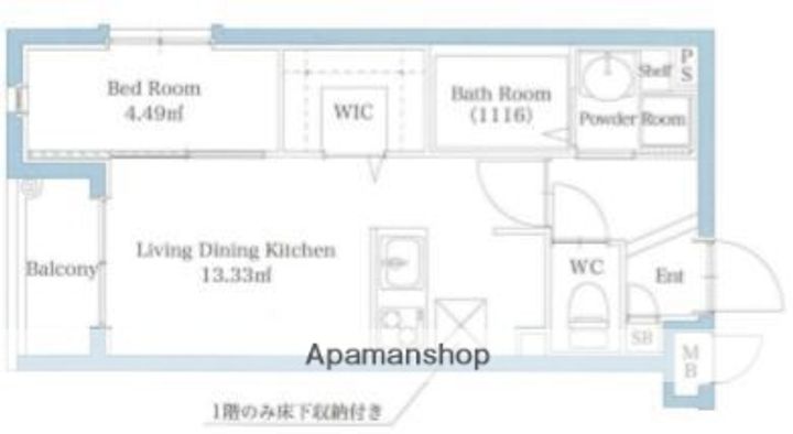 ガレット大濠公園ステーションの間取り