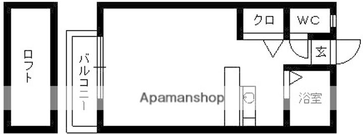 シャンテ別府Aの間取り