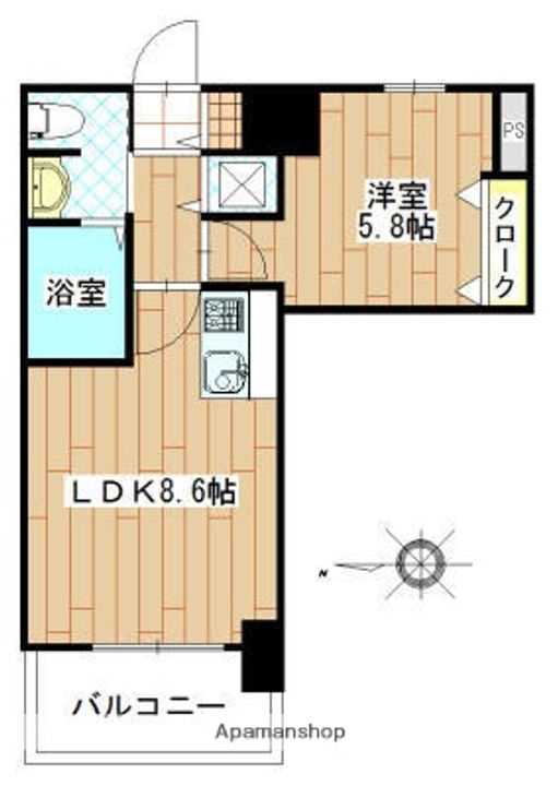 ステイツ姪浜駅前の間取り