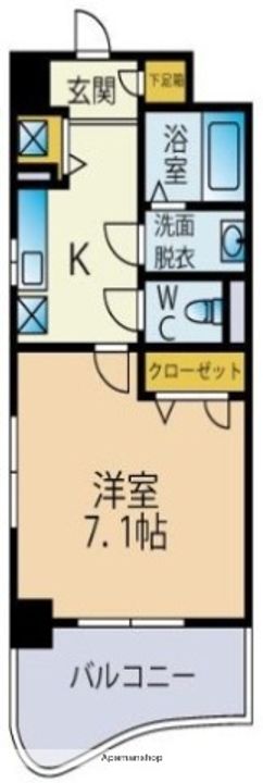 福岡県福岡市城南区別府4丁目の賃貸マンションの間取り