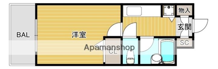 メゾンクレール大濠 (旧DSロイヤルコンフォート大濠)の間取り