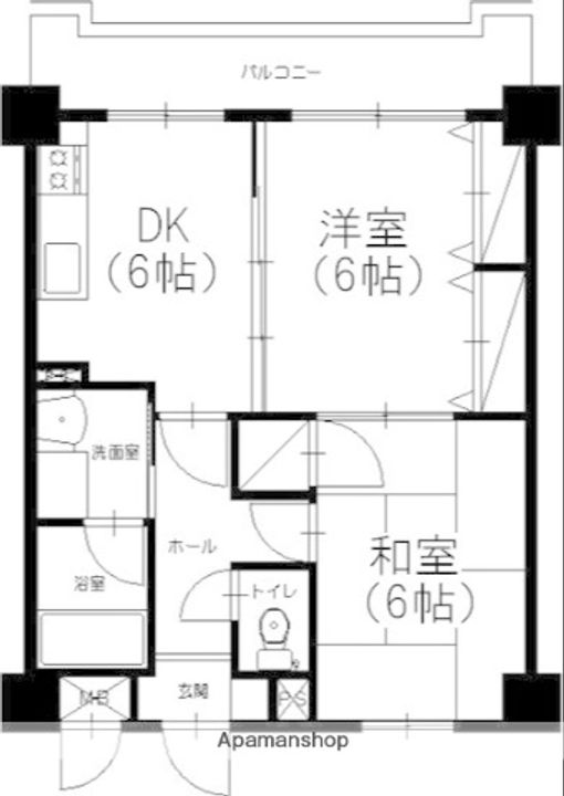 アミッドグリーン大濠弐番館の間取り