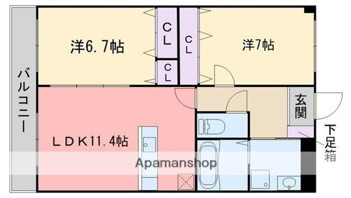 エレガンスマルフクの間取り