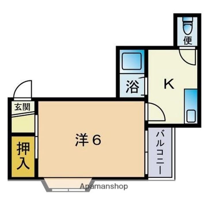 スカイハイツ高宮5の間取り
