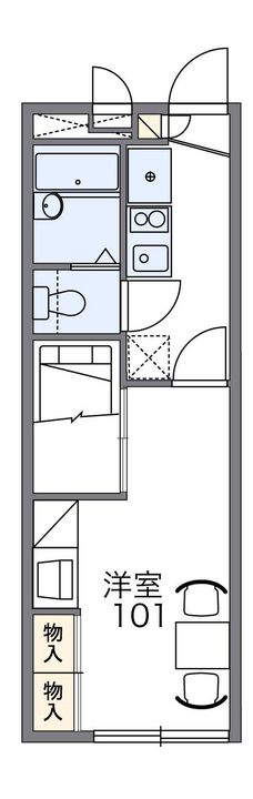 レオパレス上長尾の間取り