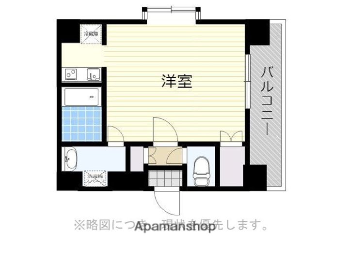 アクアシティ渡辺通の間取り