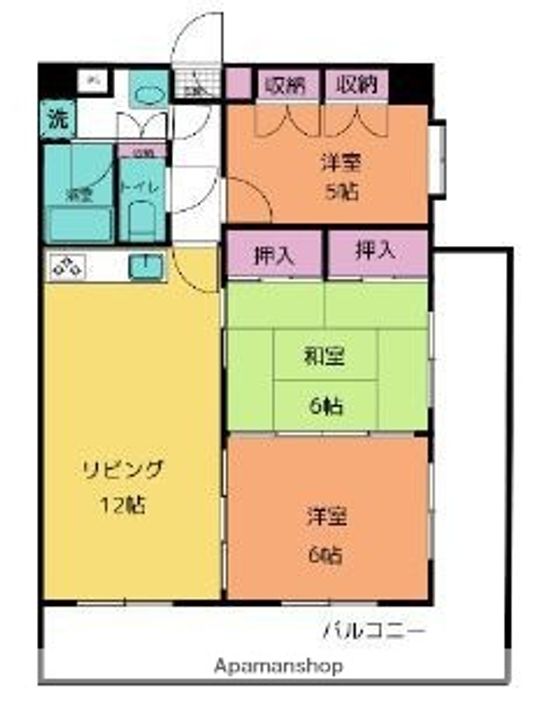 コンチェルト長尾の間取り