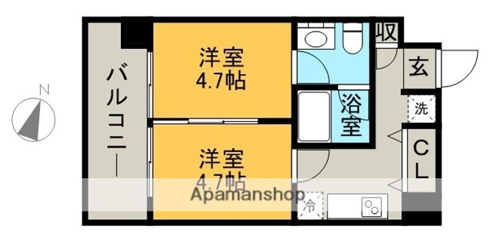 CUBE HARUYOSHI PATIOの間取り