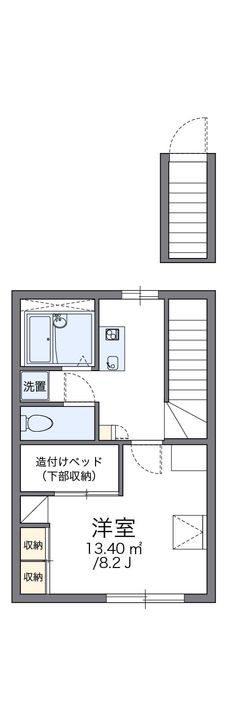 レオパレスローズの間取り