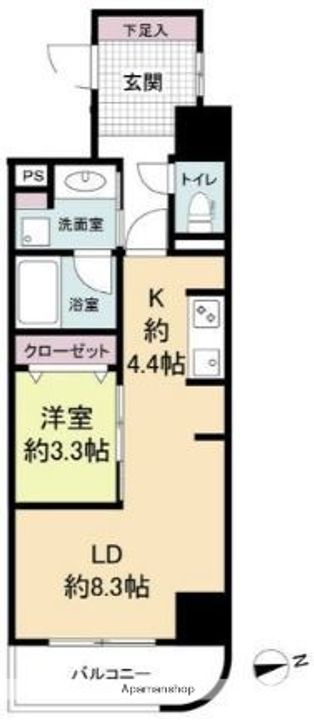 ウェルブライト博多ステーションの間取り