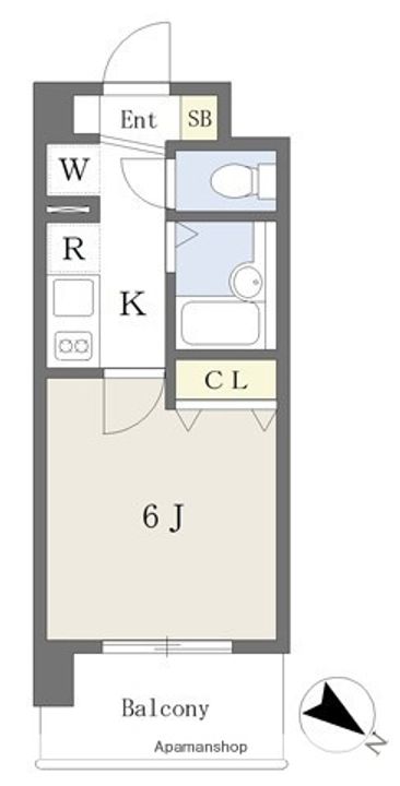 福岡県福岡市南区那の川1丁目の賃貸マンションの間取り
