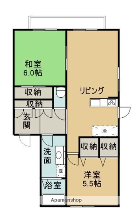 メイプルタウンC棟の間取り