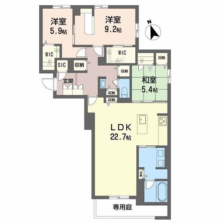 プレミアス城西の間取り