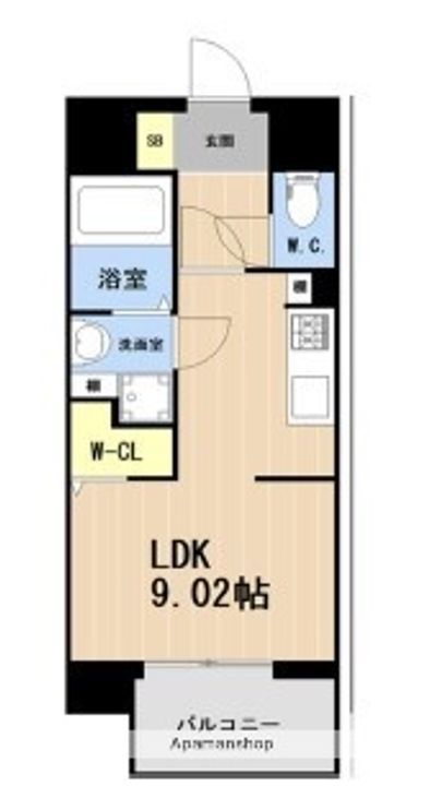 LIBTH博多駅南Ⅴの間取り