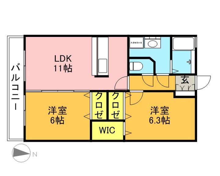 レジデンス ソレイユの間取り