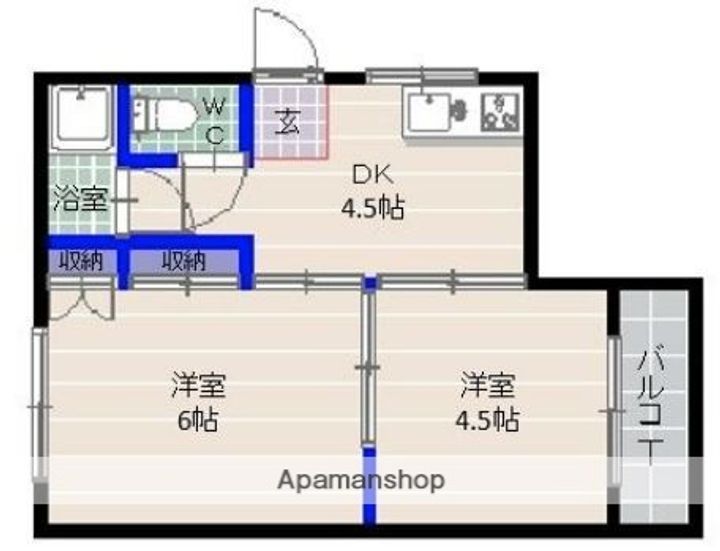 レアール藤原の間取り