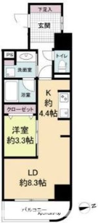 ウェルブライト博多ステーションの間取り