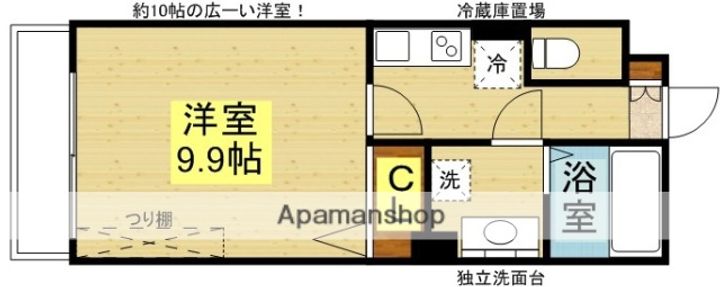 WEST AVALON九大前の間取り