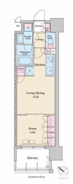 RJRプレシア竹下Ⅱの間取り