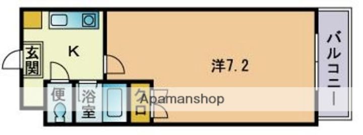 インプレザ竹下駅前Ⅱの間取り
