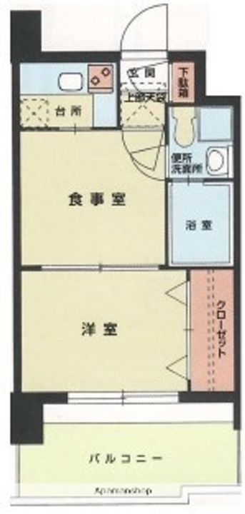 エステートモア薬院通りの間取り