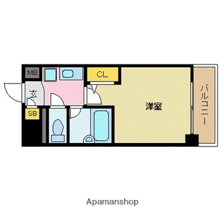 エスリード天神第2の間取り