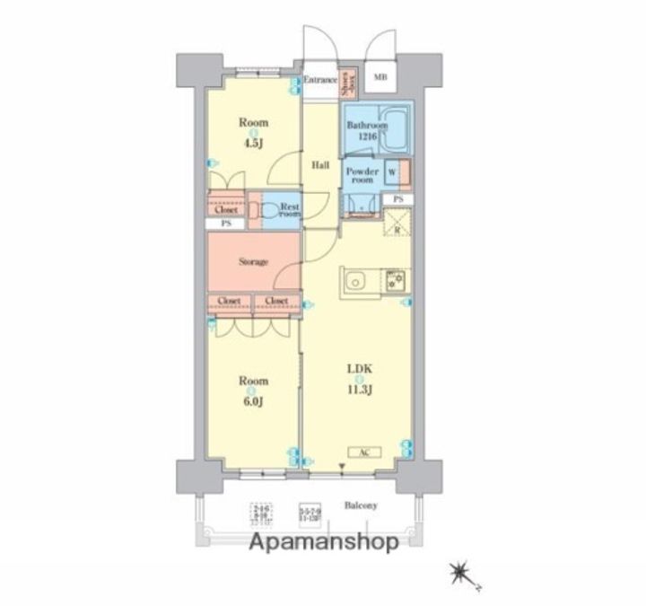 RJRプレシア高砂の間取り