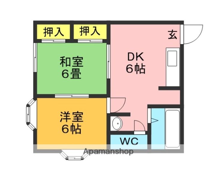 ハイツ山本102の間取り