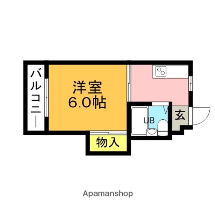 スカイハイツ新飯塚105の間取り