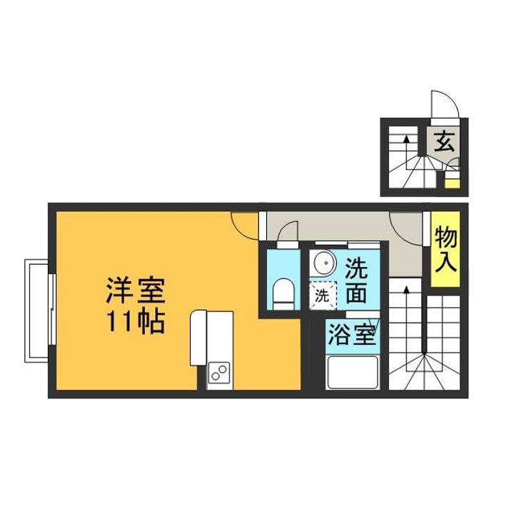 レオネクストラーラⅡ201の間取り