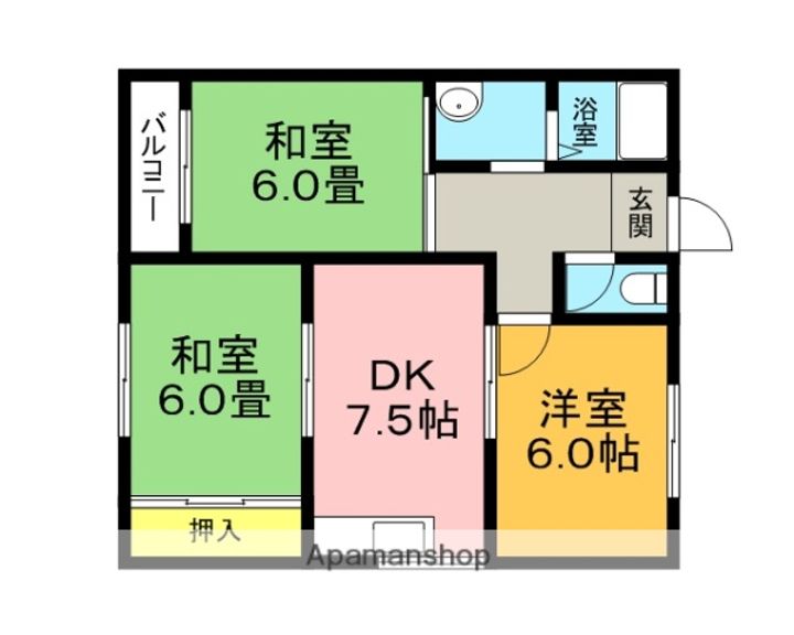 サンハイツKの間取り