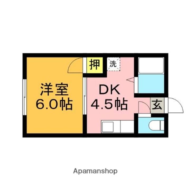 めぐみハイツB棟の間取り