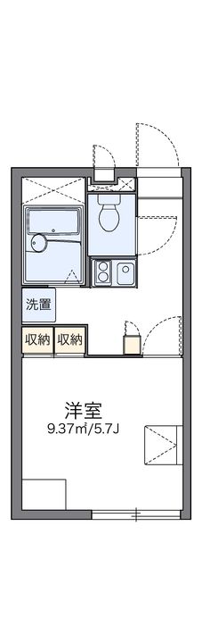 レオパレスアプレセーズ207の間取り