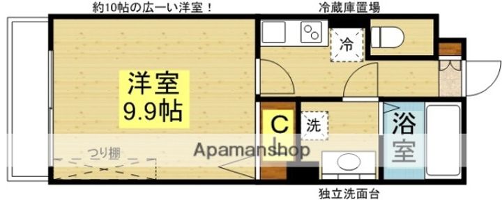 WEST AVALON九大前の間取り