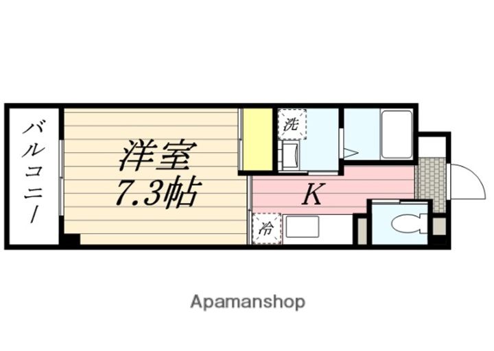 ベルエポック九大206の間取り