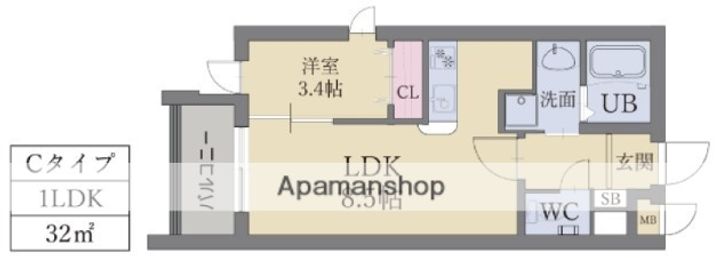 LIFEFIELD伊都406の間取り