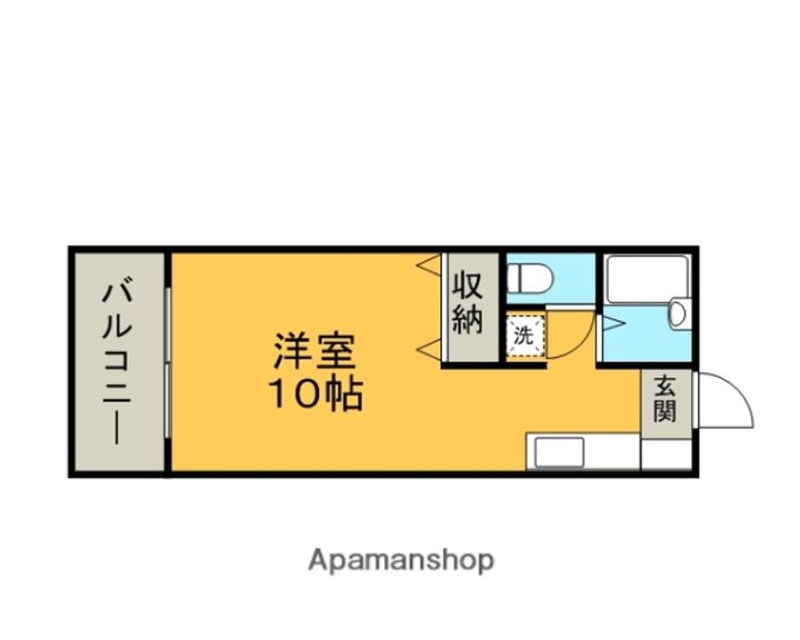 福岡県筑紫野市原田3丁目の賃貸アパート102の間取り