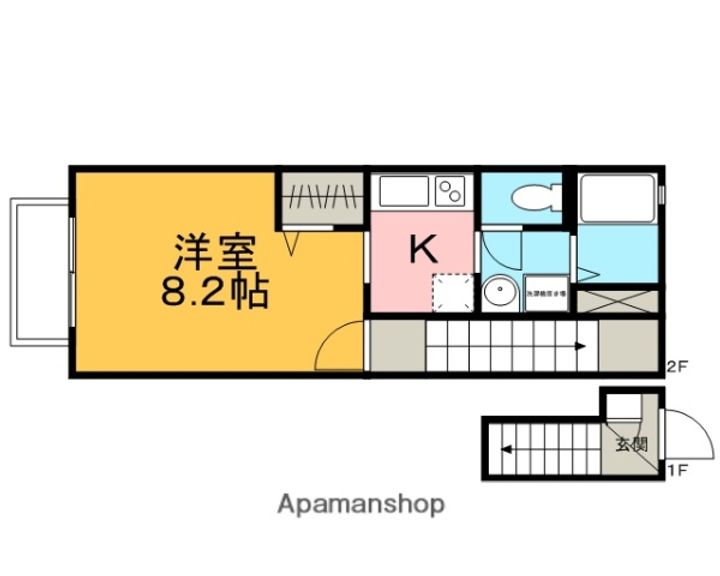 佐賀県鳥栖市藤木町の賃貸アパート210の間取り