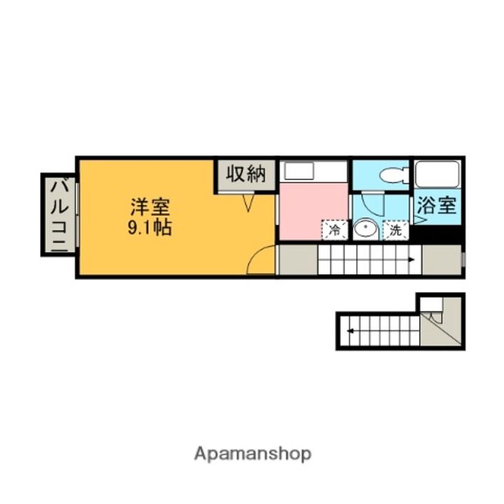 福岡県朝倉市牛木の賃貸アパート211の間取り