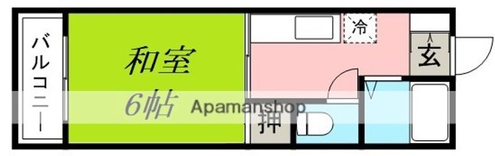 佐賀県三養基郡上峰町大字堤の賃貸アパート301の間取り