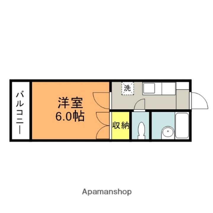 佐賀県鳥栖市西新町の賃貸アパート203の間取り