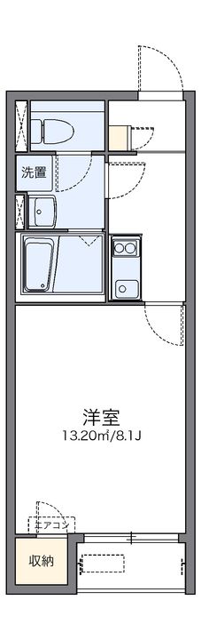 レオネクストリバティーベル204の間取り