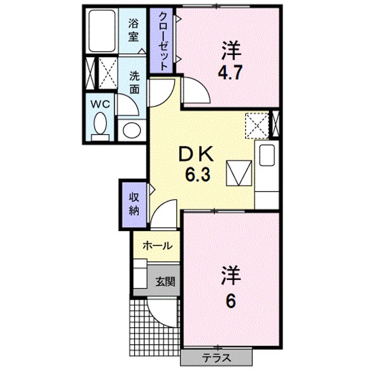 モンターニュAの間取り