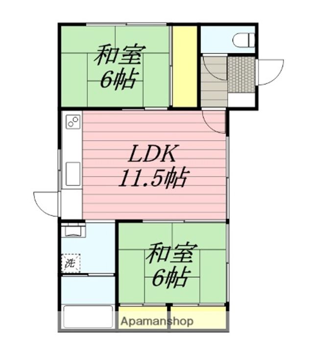 福岡県朝倉市甘木本町(一戸建)の賃貸物件戸建ての間取り