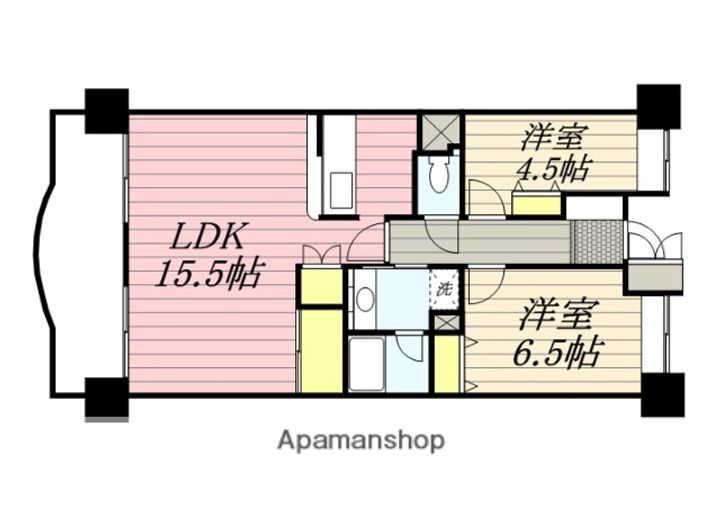 佐賀県鳥栖市藤木町の賃貸マンション1005の間取り