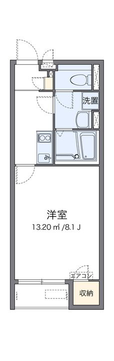 クレイノテルース209の間取り